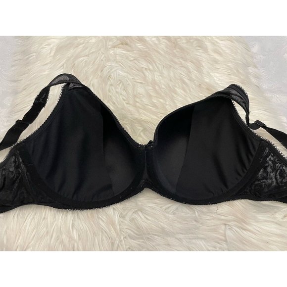 Wacoal 853186 Retro Chic Size 38DD Seamless Lined Underwire Contour‎ Bra Black - Picture 7 of 12